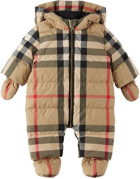 burberry infant snowsuit on sale|Burberry snowsuit baby girl.